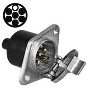 6 MALE POLES +1 FEMALE POLE ALUMINUM BASE